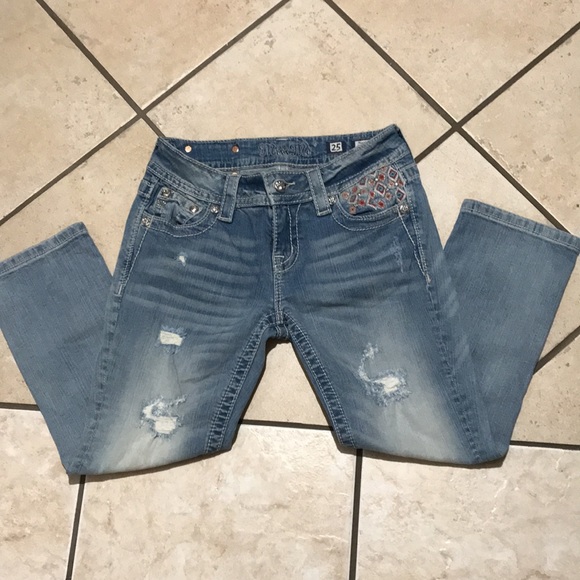 MISS ME Mid-Rise Cuffed Capri size 25 - Picture 4 of 12